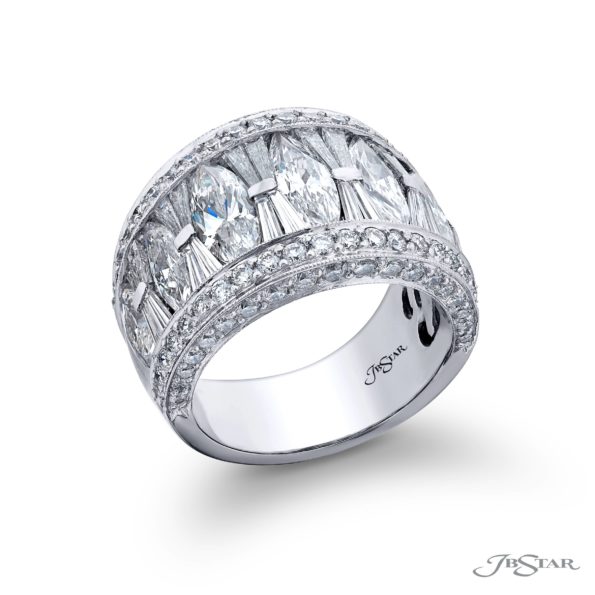 Elegance Elevated: Iconic Multi-Row Diamond Band