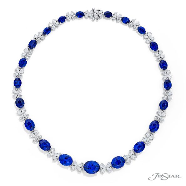 One-of-a-Kind Beauty: Certified Sapphire and Diamond Necklace