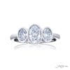Dazzling Brilliance: Timeless 0.07 ct. GIA Certified Oval Diamond Ring in Platinum