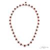 One-of-a-Kind Certified Pigeon Blood Burmese Ruby Necklace  Oval Rubies & Diamonds in a Floral Design Handcrafted in 18K Yellow Gold