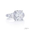 Dazzling 5.05 ct. Fancy Yellow Radiant-Cut Diamond Ring with Half-Moon & Shield Diamonds