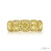 Elegance Elevated | Iconic Three-Row East West Diamond Band in Pure Platinum