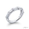 Classic GIA-Certified Diamond Band | Straight Baguette Diamonds in Platinum