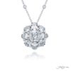 Exquisite Style: Signature 1.20 ct GIA-Certified Diamond Pendant  Cushion-Cut Diamond with Oval & Round Diamonds in Pure Platinum