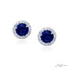 Timeless 1.92 ctw. Round Sapphire & Diamond Stud Earrings in Platinum