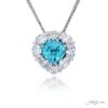 Exquisite Style: 2.40 ct. Certified Heart-Shaped Paraiba Pendant in Platinum
