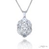 Exquisite Style: Timeless 0.91 ct. GIA Certified Diamond Pendant  Oval Diamond in Pure Platinum