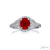 1.55 ct Oval Paraiba Tourmaline and Diamond Ring
