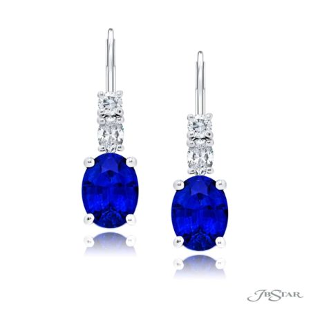 Magnificent 2.84 ctw. Certified Sapphire Drop Earrings Magnificent 2.84 ctw. Certified Sapphire Drop Earrings