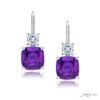 Timeless 5.56 ctw. Certified No-Heat Purple Sapphire Drop Earrings