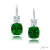 Magnificent 6.34 ctw. Certified Cushion-Cut Emerald Drop Earrings