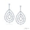 One-of-a-Kind GIA Certified Pear-Shaped Diamond Chandelier Earrings in Platinum
