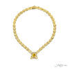 18KY Gold Yellow Sapphire and Diamond Necklace