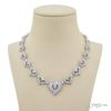 One-of-a-Kind Beauty: Unique Diamond Necklace with Heart Marquise Baguette Square and Round Diamonds