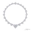 One-of-a-Kind Beauty: Unique Diamond Necklace with Heart Marquise Baguette Square and Round Diamonds