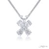 Exquisite Style: One-of-a-Kind Diamond Butterfly Pendant  Pear-Shaped & Round Diamonds in Pure Platinum