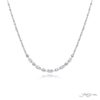 One-of-a-Kind Beauty: Stunning Diamond Necklace with Oval and Round Diamond Pendant