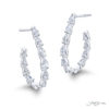 Timeless Pear-Shaped Diamond Hoop Earrings