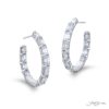 Classic Emerald-Cut Diamond Hoop Earrings