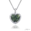 Exquisite Style: Our One-of-a-Kind 4.06 ct. Heart-Shaped Green Sapphire Pendant