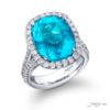 Exquisite Style: One-of-a-Kind 8.19 ct. GIA Certified Pear-Shaped Paraiba Pendant