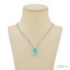 Exquisite Style: One-of-a-Kind 8.19 ct. GIA Certified Pear-Shaped Paraiba Pendant