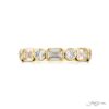 Classic East-West Bezel Diamond Band in 18K Yellow Gold