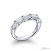 Signature East-West Emerald-Cut Diamond Band in Platinum