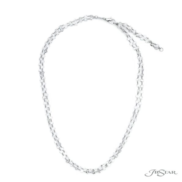 One-of-a-Kind 40 Diamond Chain  154 Briolette Diamonds Handcrafted in Pure Platinum