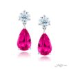 Timeless 5.70 ctw. Certified No-Heat Pink Sapphire & Diamond Drop Earrings