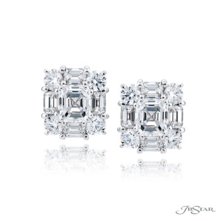 Timeless 2.41 ctw. Emerald-Cut Diamond Stud Earrings in Platinum Timeless 2.41 ctw. Emerald-Cut Diamond Stud Earrings in Platinum
