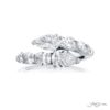 Dazzling Brilliance: GIA-Certified Twogether Diamond Ring  Pear-Shaped and Oval Diamonds in Pure Platinum