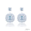 Timeless 3.09 ctw. GIA-Certified Square Emerald-Cut Diamond Drop Earrings in Platinum