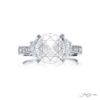 Sapphire and diamond ring 2.27ct. oval pink sapphire