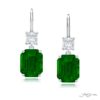 Timeless 6.34 ctw. Certified Colombian Emerald Drop Earrings in Platinum