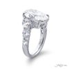 6.01 ct. GIA-Certified Oval Diamond Ring with Oval & Pear Side Stones