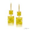 Timeless GIA Certified Fancy Yellow Radiant-Cut Diamond Drop Earrings in 18KY Gold