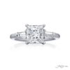 2.10 ct. GIA-Certified Princess-Cut Diamond Ring in Platinum