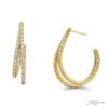 Timeless 2.74 ctw. Cut-Down Split Hoop Diamond Earrings in 18K Yellow Gold