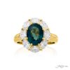 2.78 ct. GIA Certified Oval Alexandrite & Diamond Ring in 18KY Gold