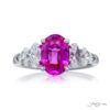 2.09 ct. GIA-Certified Oval-Cut Diamond Ring with Oval & Shield Accents