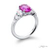 2.09 ct. GIA-Certified Oval-Cut Diamond Ring with Oval & Shield Accents