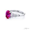 2.09 ct. GIA-Certified Oval-Cut Diamond Ring with Oval & Shield Accents