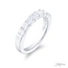Diamond Wedding Band Radiant-Cut 1.32 ctw. Shared Prong