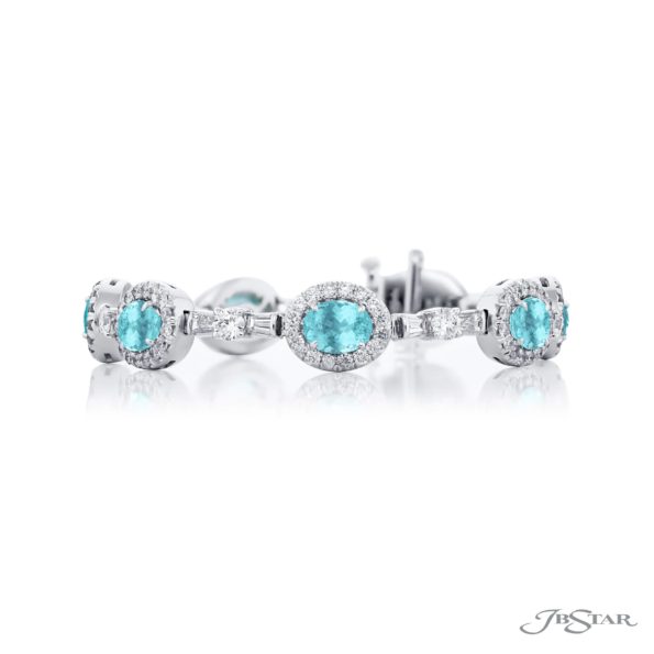 Oval Emerald and diamond bracelet