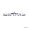 Platinum Emerald-Cut and Oval Diamond Bracelet