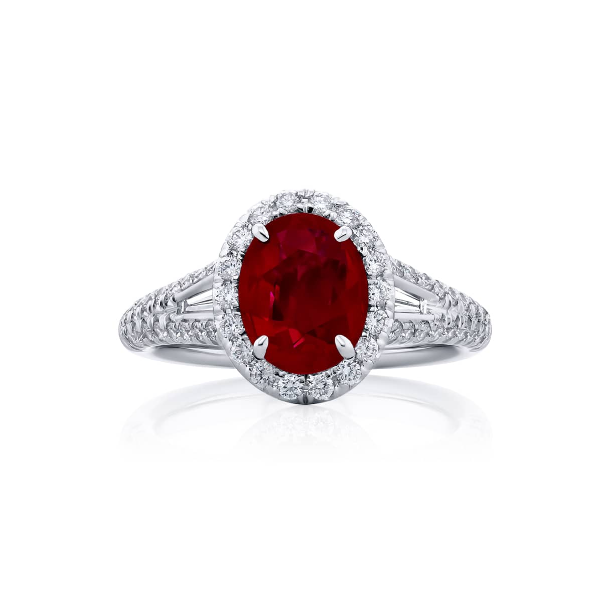 1.25 ct. GIA-Certified Fancy Yellow Oval Diamond Ring in Platinum