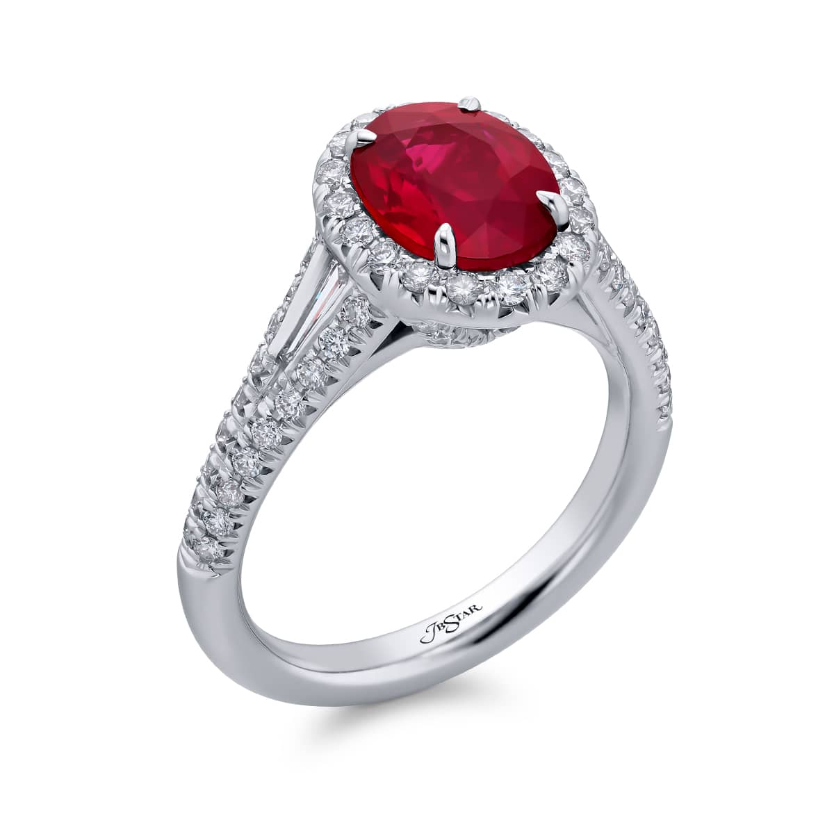 1.25 ct. GIA-Certified Fancy Yellow Oval Diamond Ring in Platinum