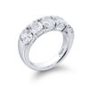 Platinum Cushion-Cut GIA-Certified Diamond Band