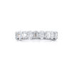 Platinum Emerald-Cut and Oval Diamond Band